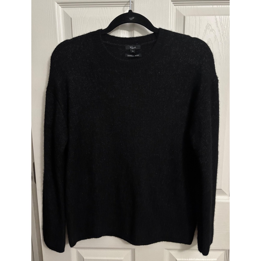 Rails | Juno Black Cashmere Silk Blend Sparkle Sweater XS